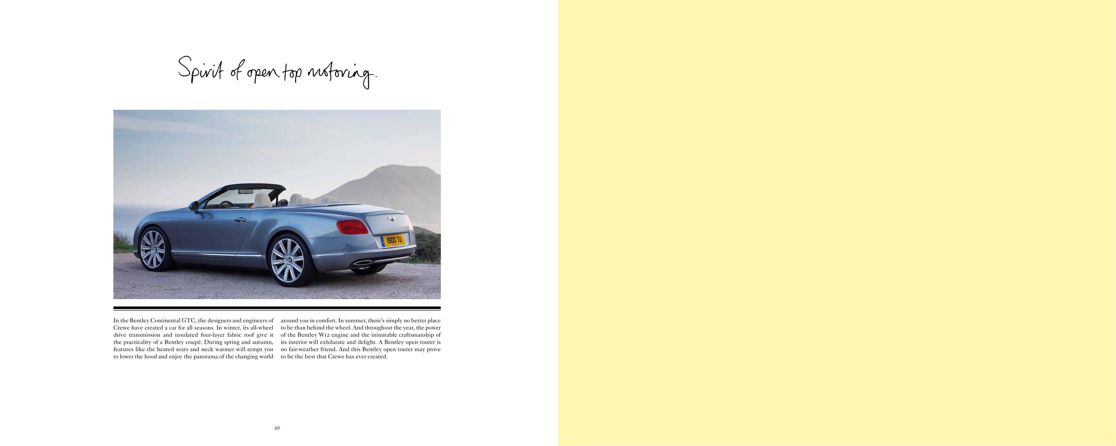 2012 Bentley Continental GTC Brochure Page 14
